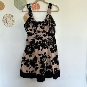 Perceptions Black Sleeveless A-Line Cocktail Dress